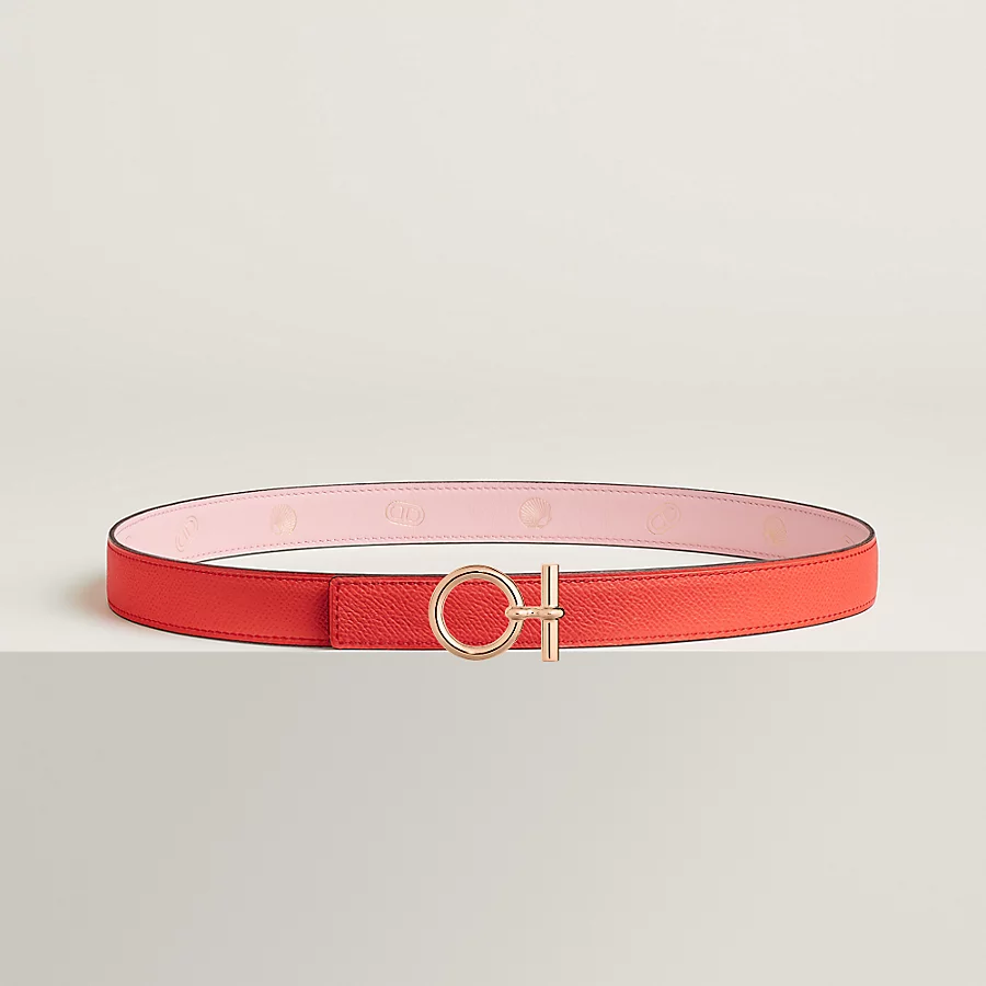 Flot belt buckle & Hermès sur Mer reversible leather strap 24 mm - Image 1